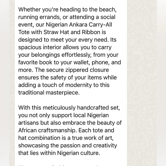 Vintage 💕Kweenzyafrik Ankara printed handmade Keimie Carry all Tote hat set - Picture 9 of 14